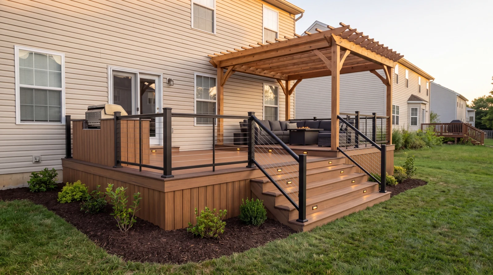 Deck rebuild in Sykesville, MD after the work by AmeriPro Remodeling