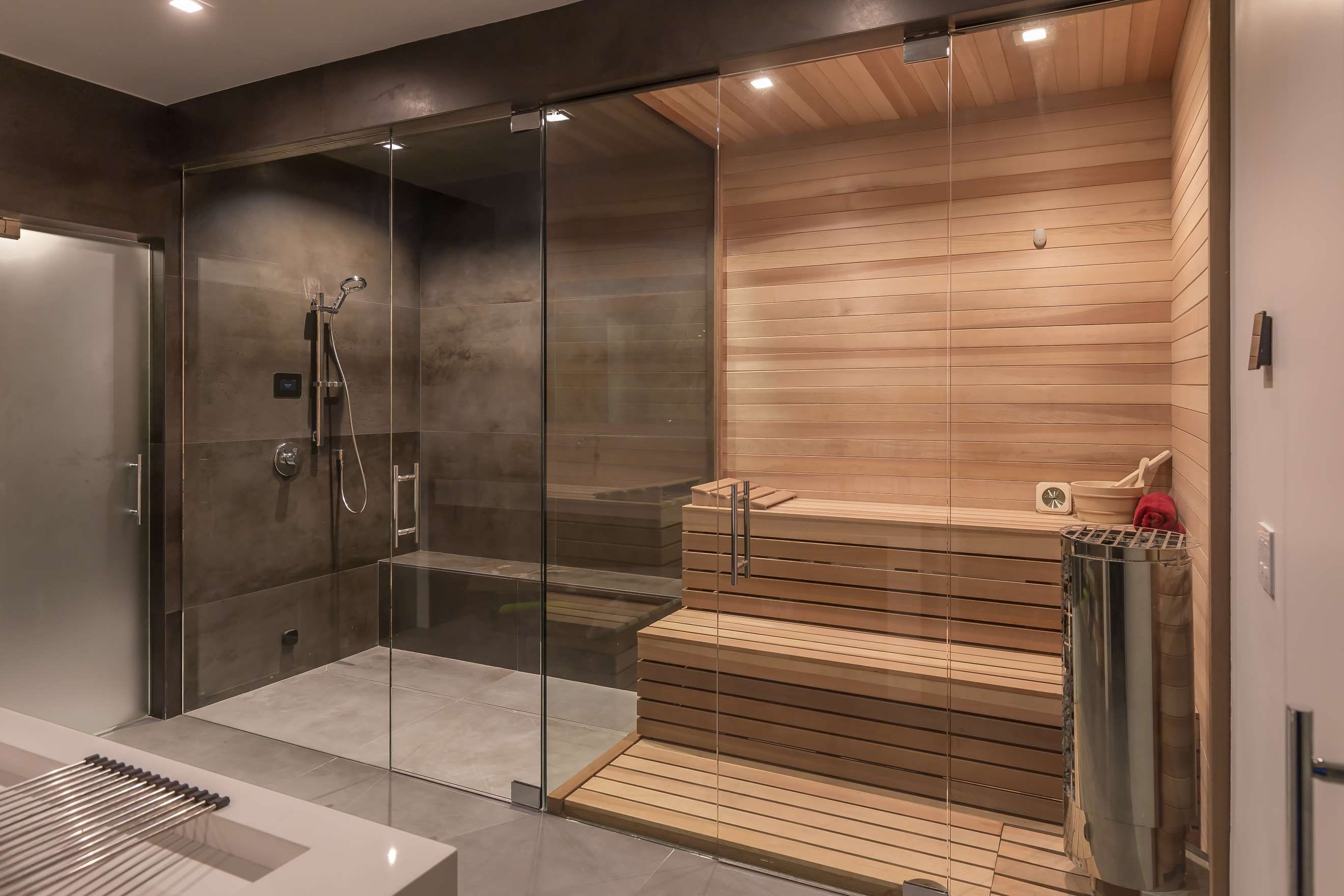 Custom Frameless Glass Shower Enclosure