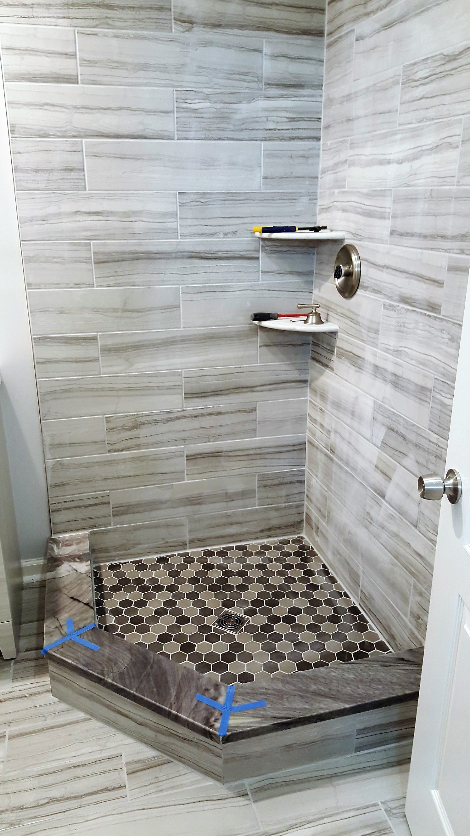 Custom Frameless Glass Shower Enclosure