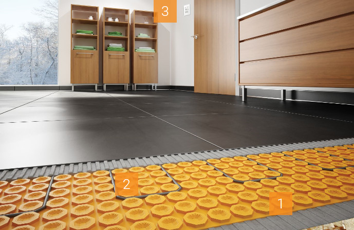 DITRA-HEAT with a plywood substrate